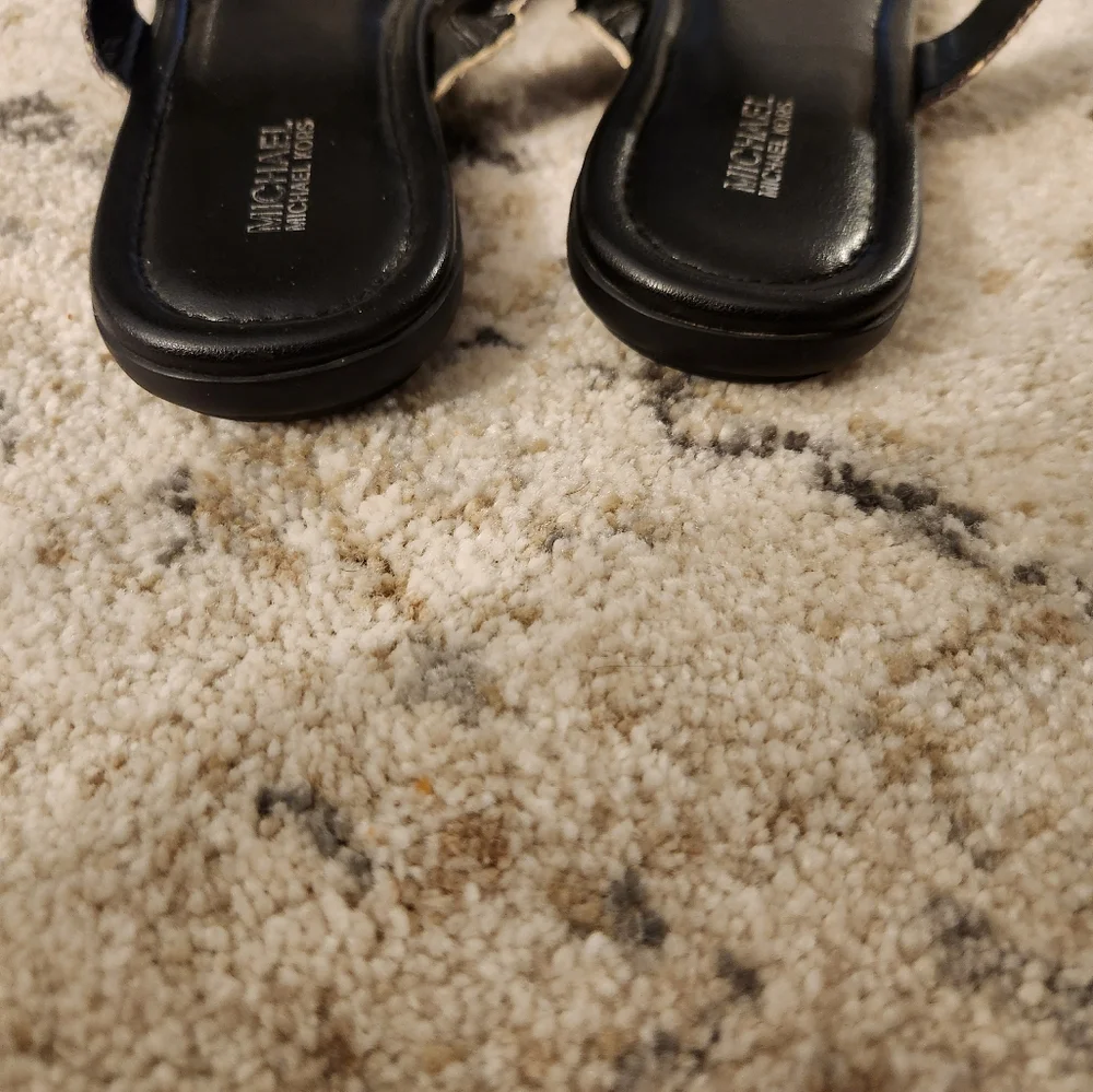 Michael kors leather sandals, 9.5